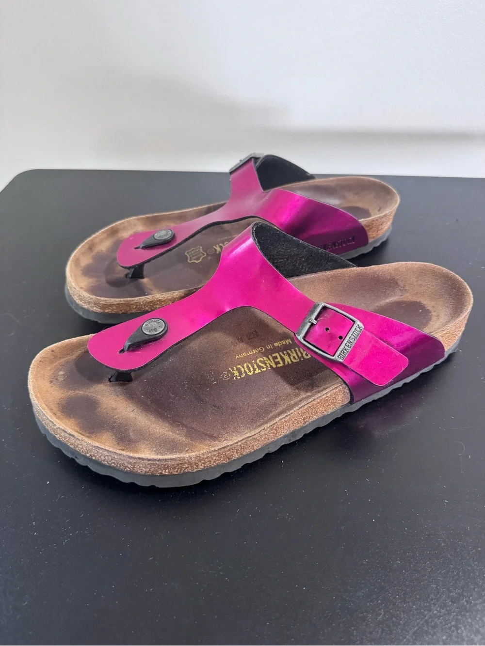 Birkenstock cork magenta